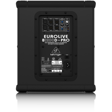 Žemų dažnių kolonėlė - Behringer Eurolive B-1200D 3 Žemų dažnių kolonėlė - Behringer Eurolive B-1200D 3