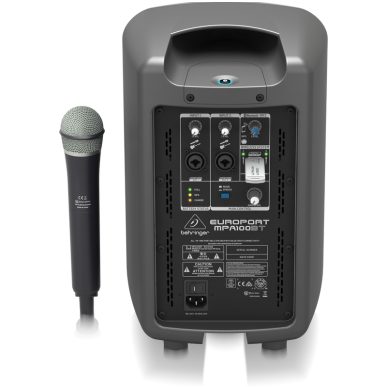 Behringer Europort MPA-100BT 100W 6&quot; Portable Rechargeable Bluetooth Speaker 4