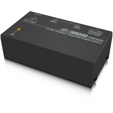 Behringer MICROPOWER PS-400 Ultra-Compact Phantom Power Supply 2