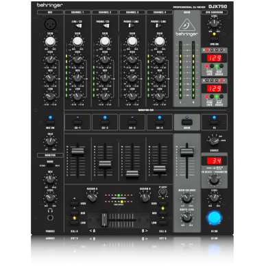 Behringer Pro Mixer DJX-750 4-CH DJ Mixer Behringer Pro Mixer DJX-750 4-CH DJ Mixer
