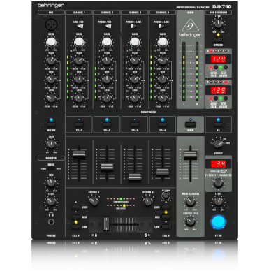 Behringer Pro Mixer DJX-750 4-CH DJ Mixer