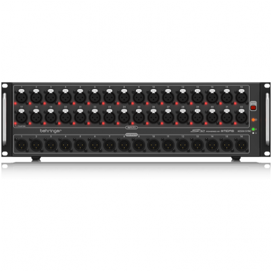 Behringer S32 - I/O Box with 32 Remote-Controllable MIDAS Preamps, 16 Outputs and AES50 Networking featuring KLARK TEKNIK SuperMAC Technology Behringer S32 - I/O Box with 32 Remote-Controllable MIDAS Preamps, 16 Outputs and AES50 Networking featuring KLARK TEKNIK SuperMAC Technology