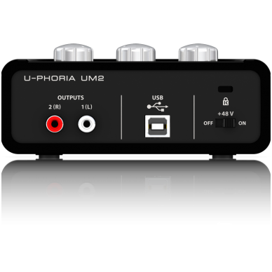 Behringer U-PHORIA UM-2 USB Audio Interface 2
