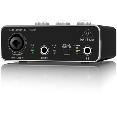 Behringer U-PHORIA UM-2 USB Audio Interface 1