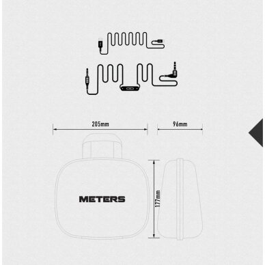 METERS OV-1-B-CONNECT-PRO-GREY CLOSED WIRELESS HEADPHONES 9 METERS OV-1-B-CONNECT-PRO-GREY CLOSED WIRELESS HEADPHONES 9