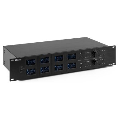 BEVIELĖ 8-NIŲ RANKINIŲ MIKROFONŲ SISTEMA POWER DYNAMICS PD528 UHF 179.020 2