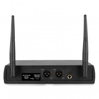 WIRELESS MICROPHONE UHF 16CH WITH 2 BODYPACKS - Vonyx - WM62B 179.264 4 WIRELESS MICROPHONE UHF 16CH WITH 2 BODYPACKS - Vonyx - WM62B 179.264 4