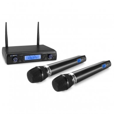 WIRELESS MICROPHONE UHF 16CH WITH 2 HANDHELD MICROPHONES 1