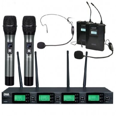 DNA RV-4 MIX VIRELESS MICROPHONES SET DNA RV-4 MIX VIRELESS MICROPHONES SET