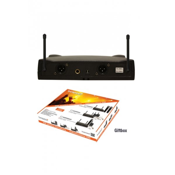 Bespeco GM-905HP Double handheld - headset wireless VHF microphone 1