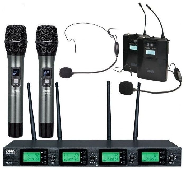 DNA RV-4 MIX VIRELESS MICROPHONES SET DNA RV-4 MIX VIRELESS MICROPHONES SET