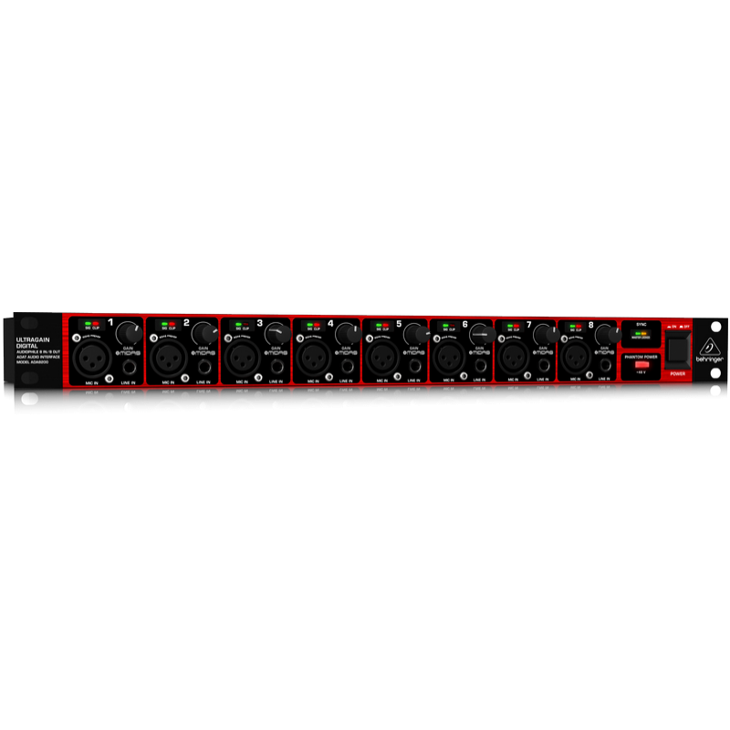 Behringer ADA-8200 UltraGain Digital Microphone Preamplifier 1