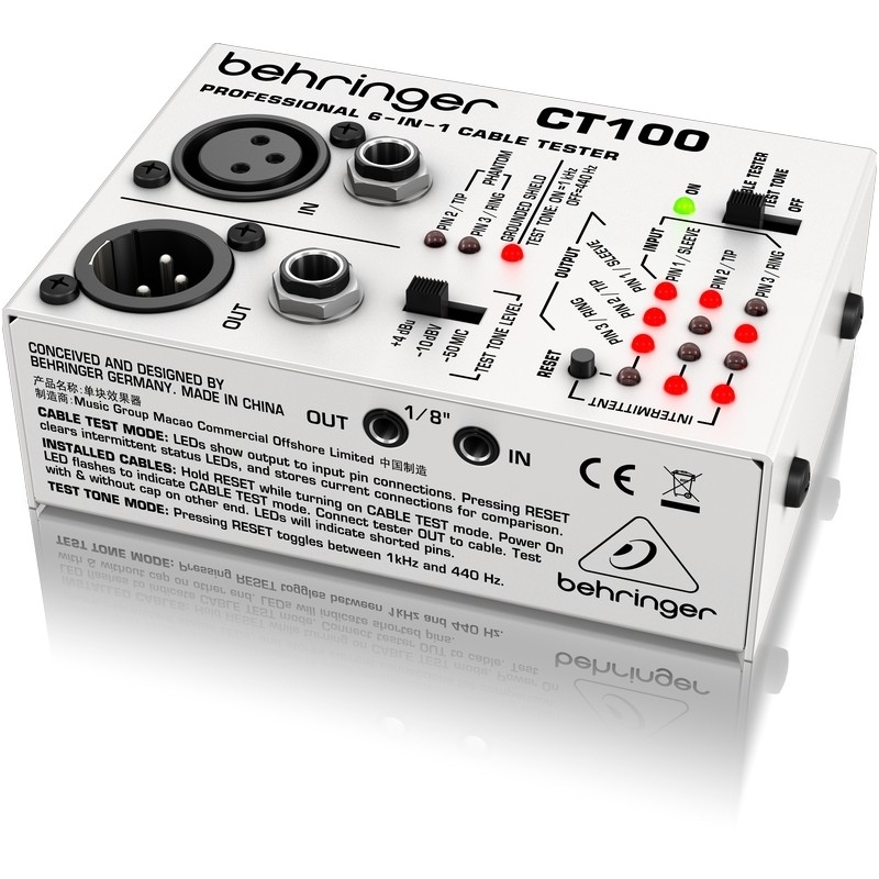Behringer CT100 Professional 6-in-1 Cable Tester 2