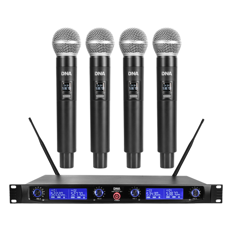 BEVIELIŲ MIKROFONŲ SISTEMA DNA WM4 VOCAL SET BEVIELIŲ MIKROFONŲ SISTEMA DNA WM4 VOCAL SET