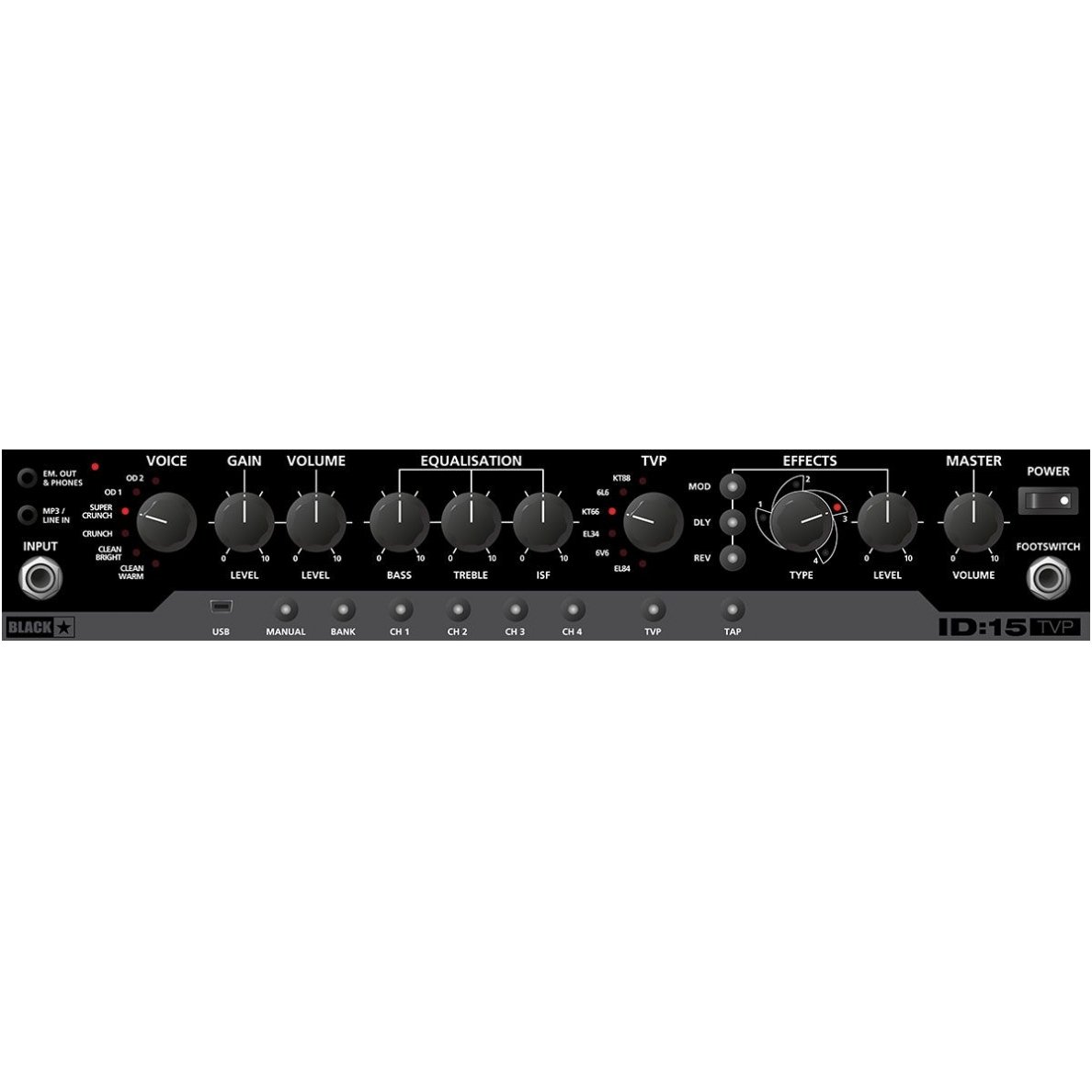 Blackstar ID:15 TVP 15W 10" Combo Modeling Amp 1 Blackstar ID:15 TVP 15W 10" Combo Modeling Amp 1