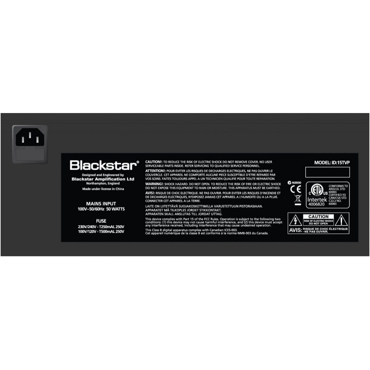 Blackstar ID:15 TVP 15W 10" Combo Modeling Amp 2