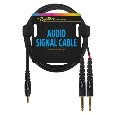 Boston AC-263-600 3.5mm TRS - 2x 6.3mm TS 6m Audio Cable