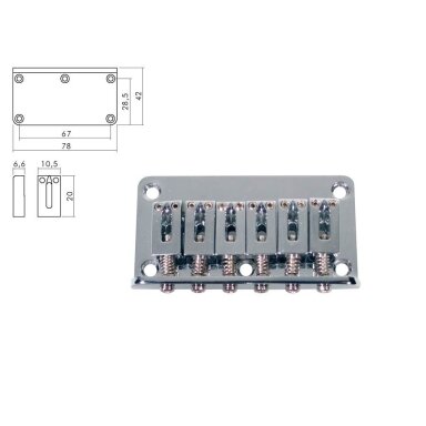 Boston B-1508-C Bridge-tailpiece