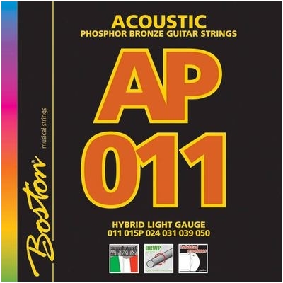 Boston AP-11 String Set For Acoustic Guitar .011-.050 Boston AP-11 String Set For Acoustic Guitar .011-.050
