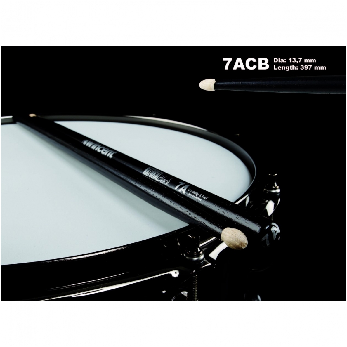 Būgnų lazdelės WINCENT W-7ACB Būgnų lazdelės WINCENT W-7ACB