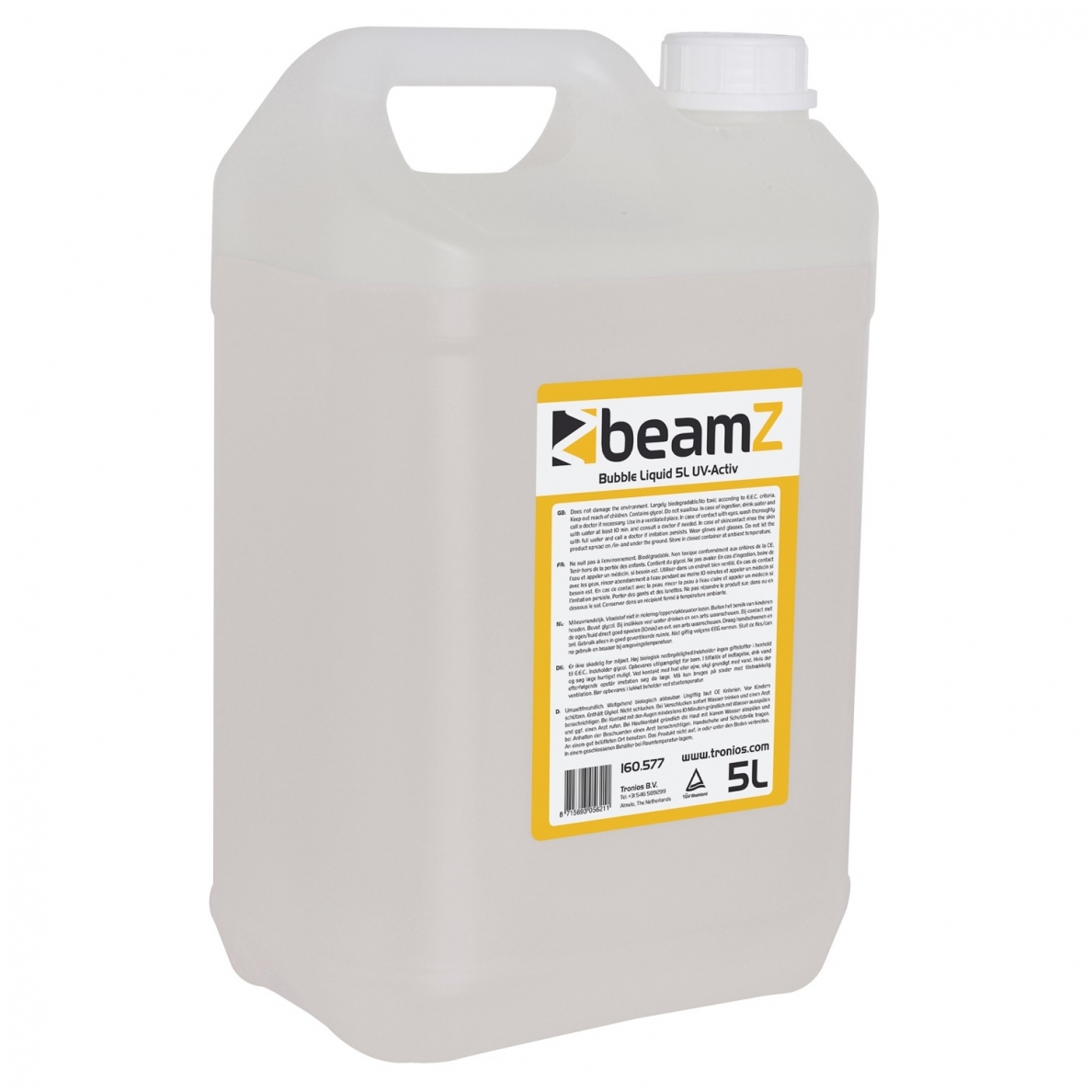 BUBBLE LIQUID 5L - BEAMZ UV-ACTIV 160.577 BUBBLE LIQUID 5L - BEAMZ UV-ACTIV 160.577