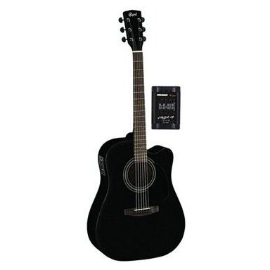 Cort MR-100F MR Series Dreadnought - Black Satin