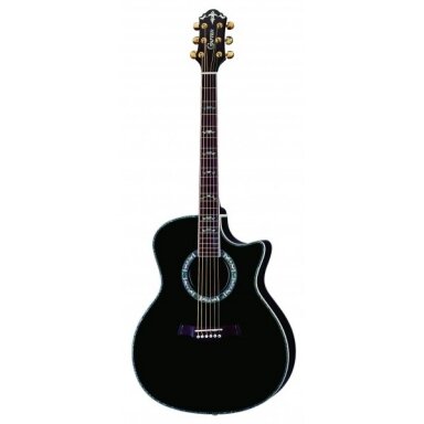 Akustinė Gitara Su Pajungimu Crafter GAE-33/BK Black