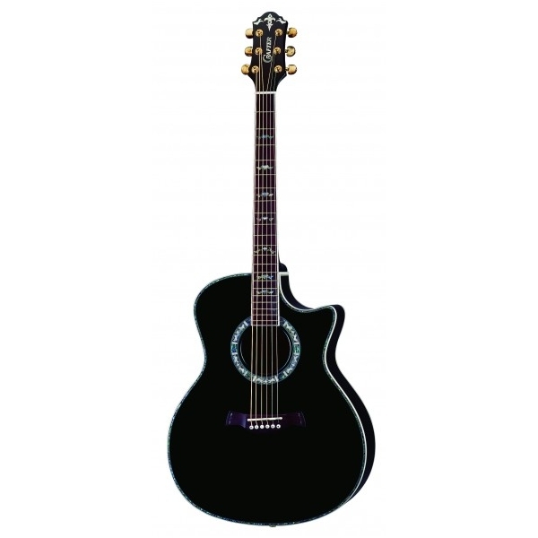 Akustinė Gitara Su Pajungimu Crafter GAE-33/BK Black