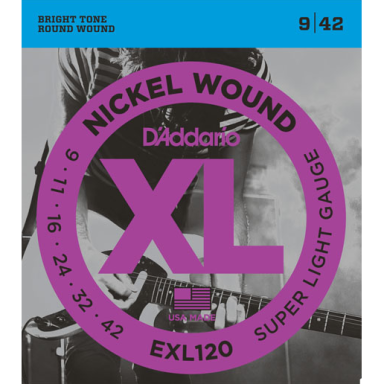 D'addario EXL-120 Nickel Round Wound String Set .009-.042