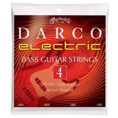 STYGŲ KOMPLEKTAS BOSINEI GITARAI DARCO D-9700L NICKEL WOUND LIGHT
