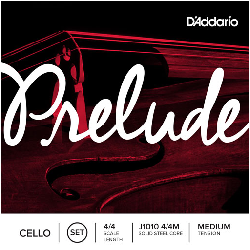 D'addario J-1010-44 Prelude Cello String Set, 4/4 Scale, Medium Tension D'addario J-1010-44 Prelude Cello String Set, 4/4 Scale, Medium Tension