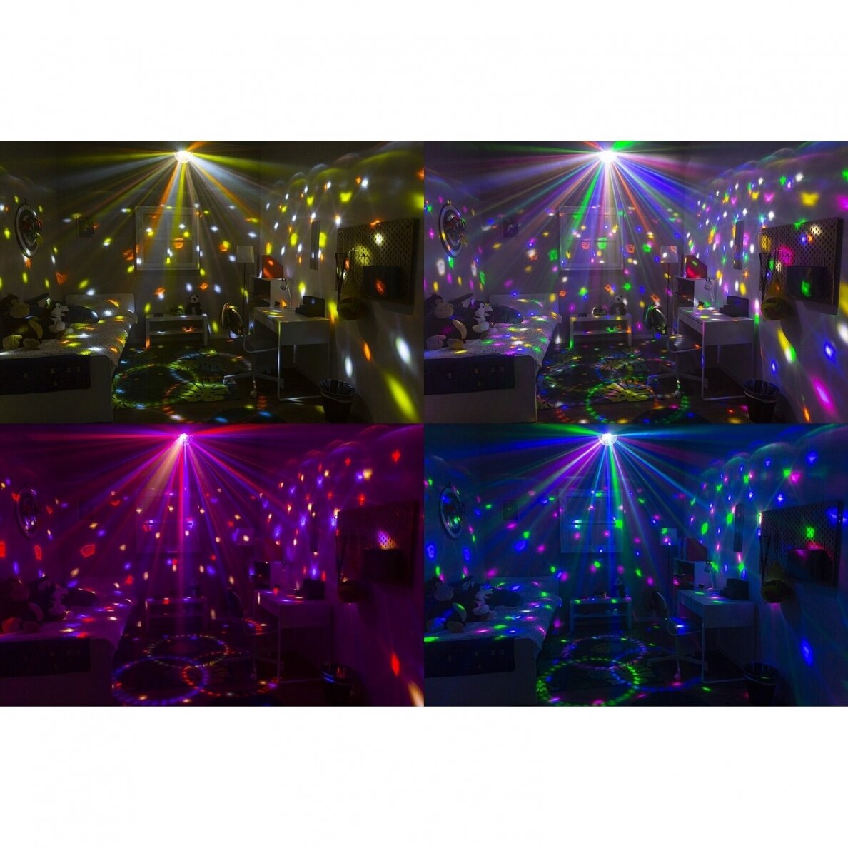 BEAMZ JB90R MINI STAR BALL DMX LED 9 COLOURS 153.222 6
