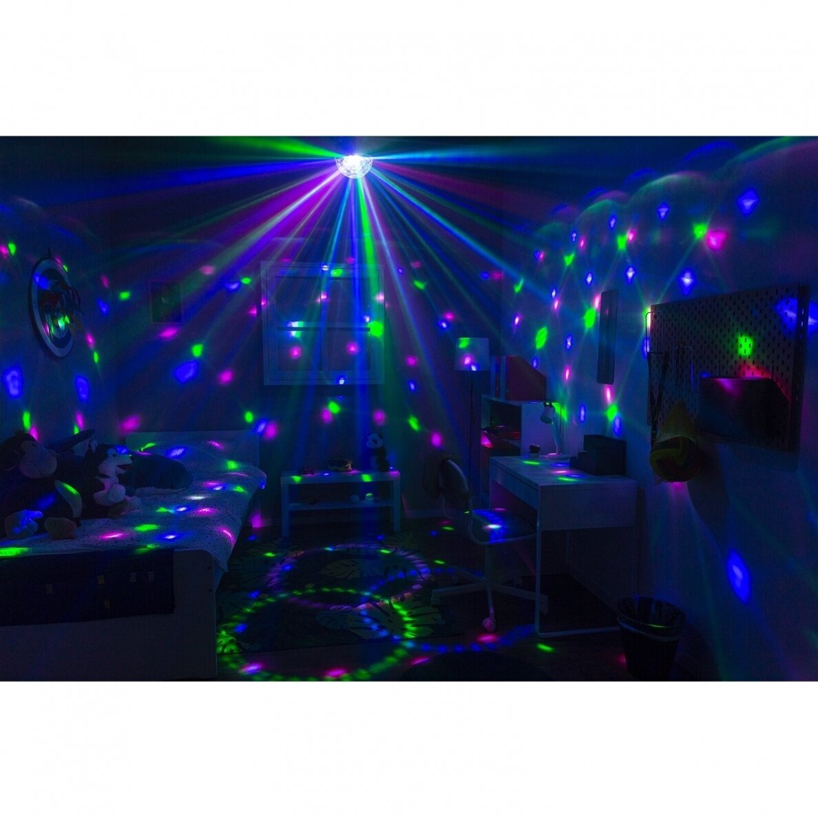 BEAMZ JB90R MINI STAR BALL DMX LED 9 COLOURS 153.222 7
