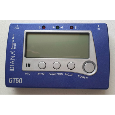 DIANA GT-50 GUITAR/BASS TUNER 1 DIANA GT-50 GUITAR/BASS TUNER 1