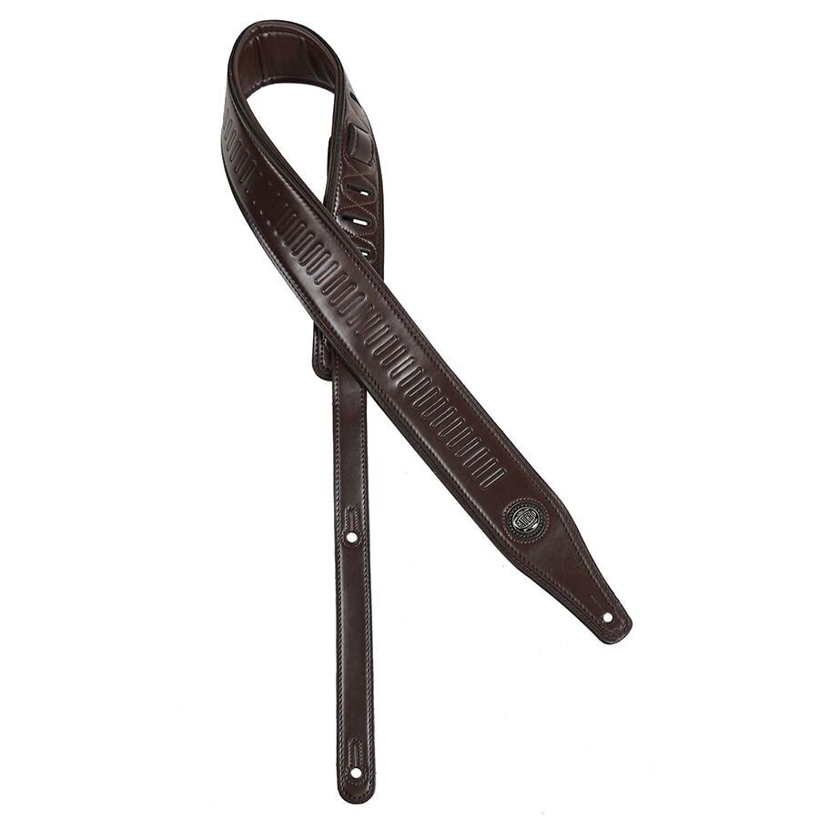GAUCHO GST-643-DBR BUFFALO III SERIES GUITAR STRAP