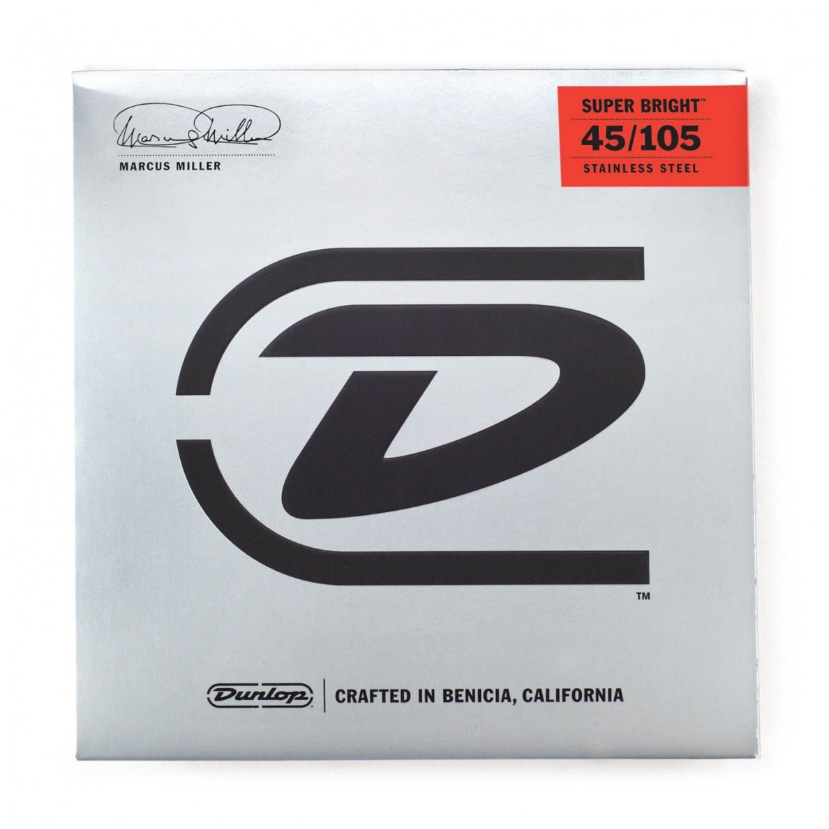 Dunlop DBMMS-45105 Marcus Miller Super Bright Stainless Steel .045 - .105