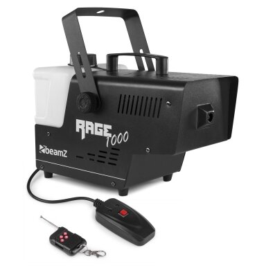 SMOKE MACHINE WITH WIRELESS CONTROLLER - BEAMZ RAGE 1000 160.710