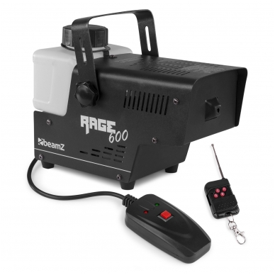 Dūmų mašina su belaidžiu valdymu - BEAMZ RAGE 600W 160.702 Dūmų mašina su belaidžiu valdymu - BEAMZ RAGE 600W 160.702