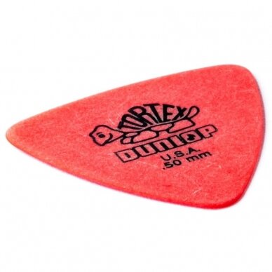 DUNLOP 431R050 TORTEX TRIANGLE RED GUITAR PICKS 0.50MM 1