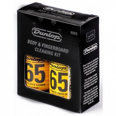 DUNLOP 6503 SYSTEM 65 BODY AND FINGERBOARD CLEANING KIT 1 DUNLOP 6503 SYSTEM 65 BODY AND FINGERBOARD CLEANING KIT 1