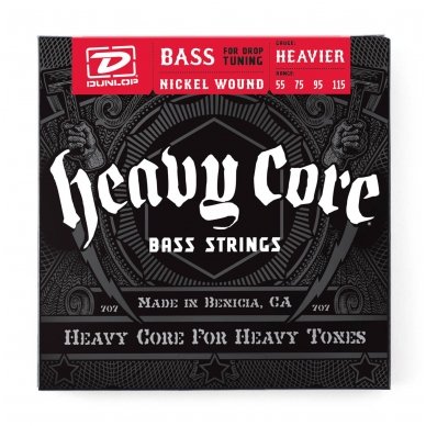 Dunlop DBHCN-55115 Heavy Core Nickel Wound .055 - .115 - Heavier Dunlop DBHCN-55115 Heavy Core Nickel Wound .055 - .115 - Heavier