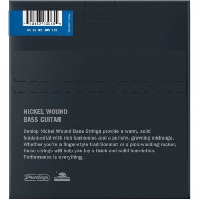 Dunlop DBN-45130 Nickel Wound Bass .045 - .130 1 Dunlop DBN-45130 Nickel Wound Bass .045 - .130 1