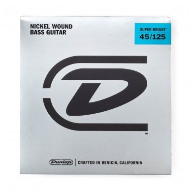 Dunlop DBSBN-45125 Nickel Wound Super Bright 5-String Bass Strings .045 - .125 - Medium