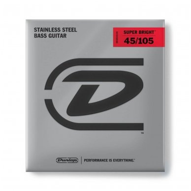 Dunlop DBSBS-45105 Super Bright Bass .045 - .105 Dunlop DBSBS-45105 Super Bright Bass .045 - .105