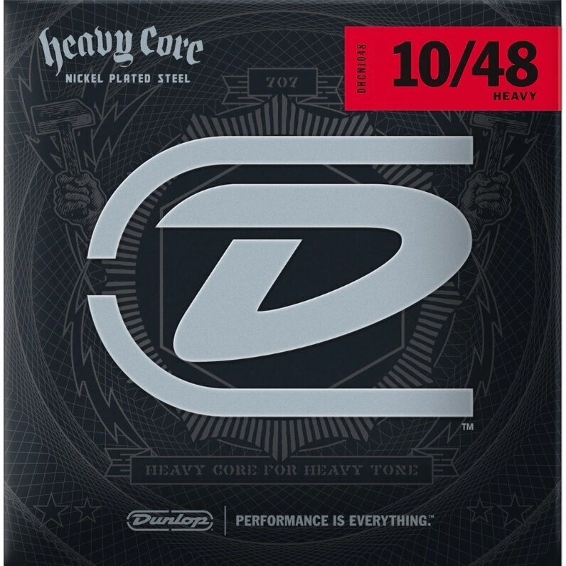 DUNLOP DHCN-1048 HEAVY CORE ELECTRIC GUITAR STRINGS DUNLOP DHCN-1048 HEAVY CORE ELECTRIC GUITAR STRINGS