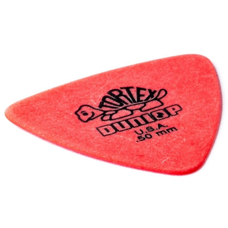 DUNLOP 431R050 TORTEX TRIANGLE RED GUITAR PICKS 0.50MM 1