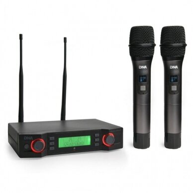 DVIEJŲ BEVIELIŲ MIKROFONŲ SISTEMA DNA VM-DUAL-VOCAL-SET DVIEJŲ BEVIELIŲ MIKROFONŲ SISTEMA DNA VM-DUAL-VOCAL-SET