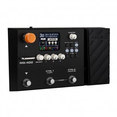 EFEKTŲ PROCESOSIUS GITARAI / BOSINEI GITARAI NUX MG-400 SU USB ĮRAŠYMO SĄSAJA 6 EFEKTŲ PROCESOSIUS GITARAI / BOSINEI GITARAI NUX MG-400 SU USB ĮRAŠYMO SĄSAJA 6