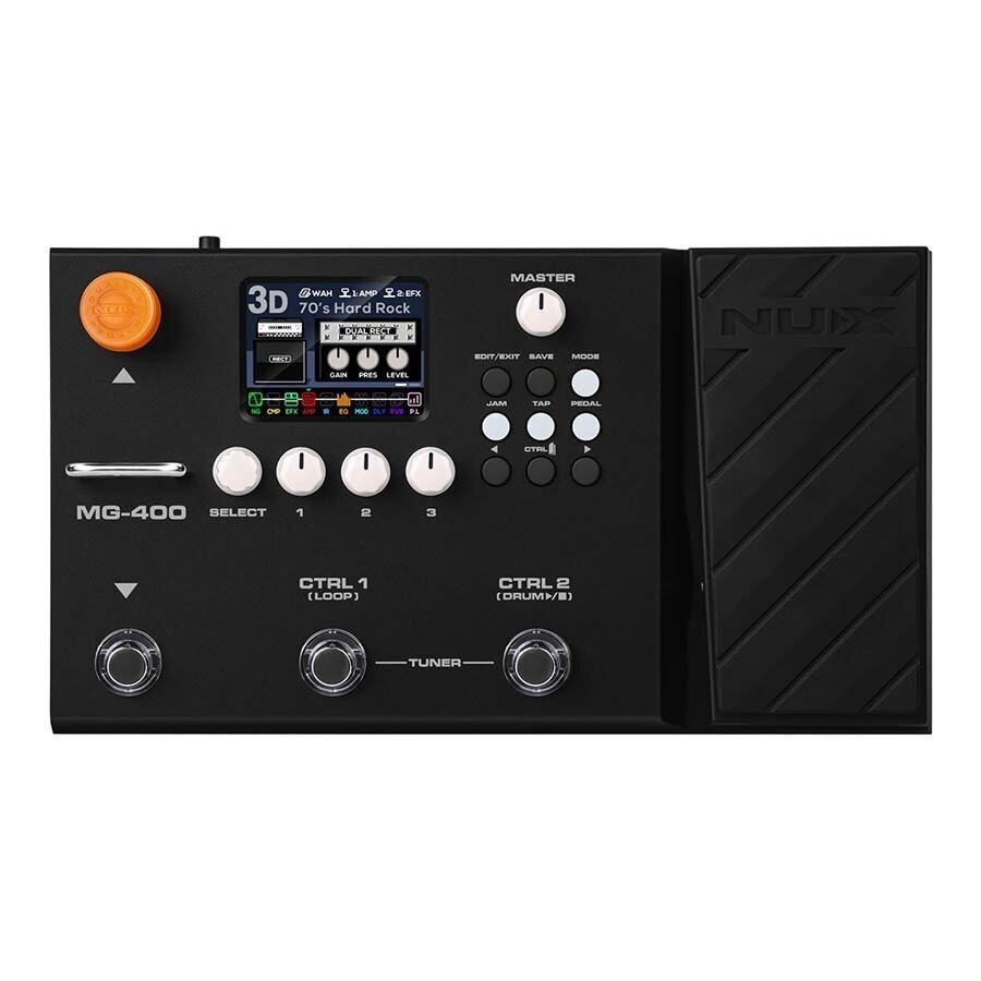 EFEKTŲ PROCESOSIUS GITARAI / BOSINEI GITARAI NUX MG-400 SU USB ĮRAŠYMO SĄSAJA EFEKTŲ PROCESOSIUS GITARAI / BOSINEI GITARAI NUX MG-400 SU USB ĮRAŠYMO SĄSAJA