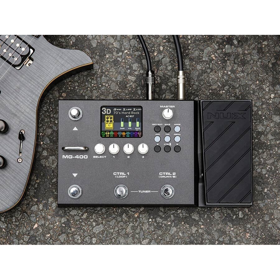 EFEKTŲ PROCESOSIUS GITARAI / BOSINEI GITARAI NUX MG-400 SU USB ĮRAŠYMO SĄSAJA 9